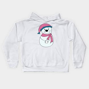 Happy snowman Kids Hoodie